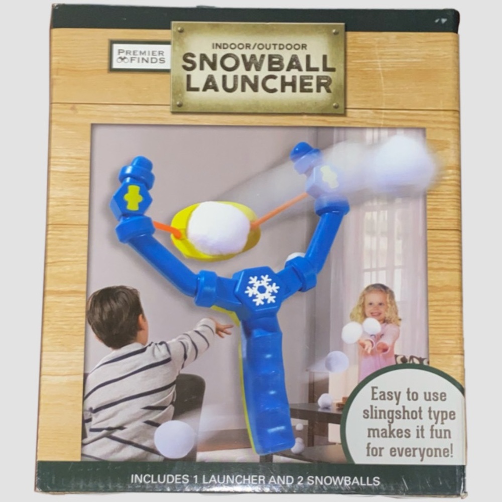 Premier Finds Indoor/Outdoor Snowball Launcher 1 Launcher 2 Snowballs (New)